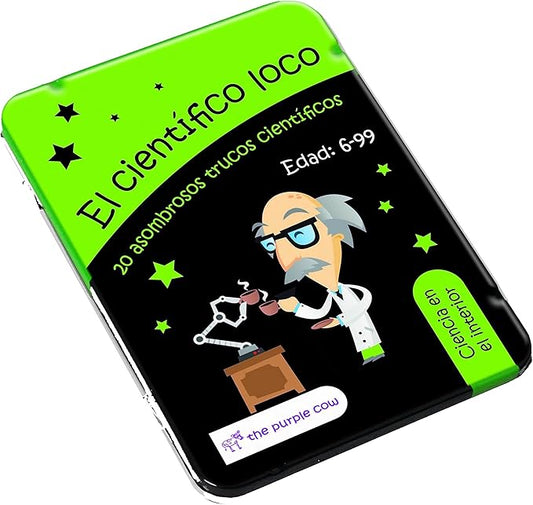 The Purple Cow, Crazy Scientist Science Experiment, Learning Kids Card Set - 20 Amazing 'Indoor Science' Tricks for kids 6 years and older, instructions inside – amazing STEM learning.