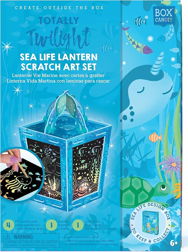 Totally Twilight Under The Sea Life Lantern Scratch Art Night Light Kit to Make and Enjoy