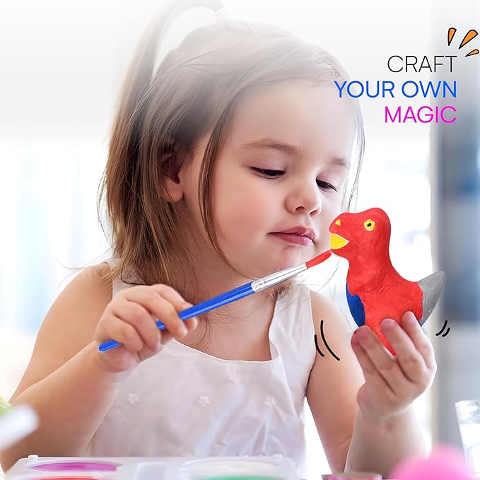 Neliblu Dinosaur Painting Set for Kids - DIY Craft Kit with Ceramic Figurine - Paintable Dino Art Activity for Toddler - Educational Toy for Dinosaur Enthusiasts - Dinosaur Painting Kit