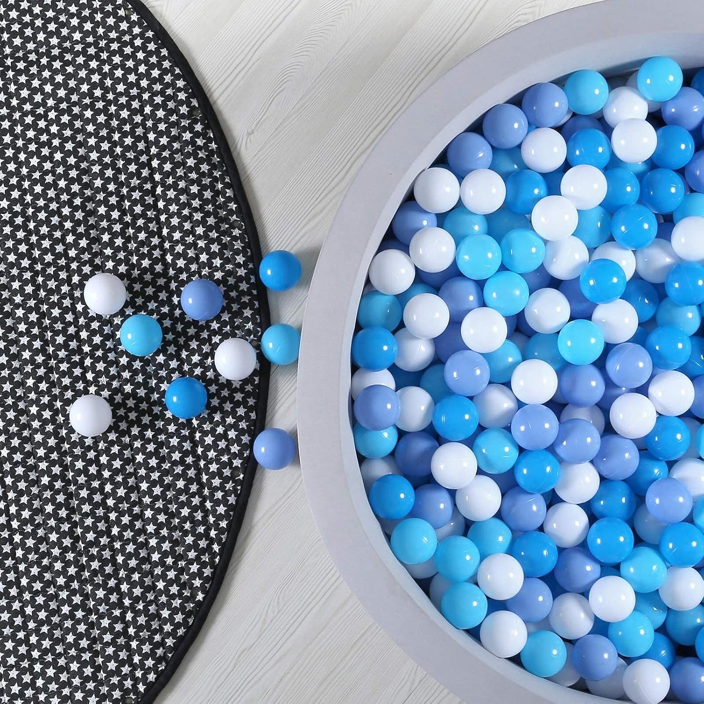 GOGOSO Plastic Balls Play Pit Balls for Baby Kid Ball Play Pit Play Yard, Baby Fance, Playpen, Playtent with 3 Colors,2.17inches