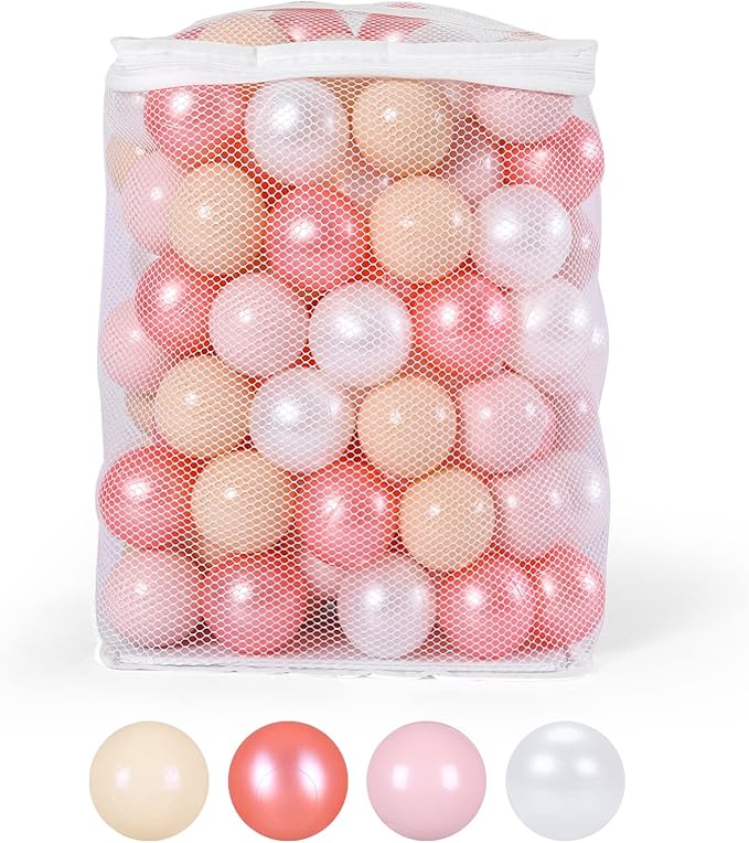 GOGOSO Ball Pit Balls for Toddles, Kids Plastic Balls for BallPit, Pool, Baby Party Accessories, Birthday Decoration 50 100 200 500 1000