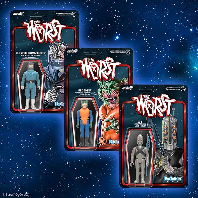 Super7 The Worst Cortex Commander (Scum Squad) - 3.75" The Worst Action Figure with Accessory Collectibles and Retro Toys