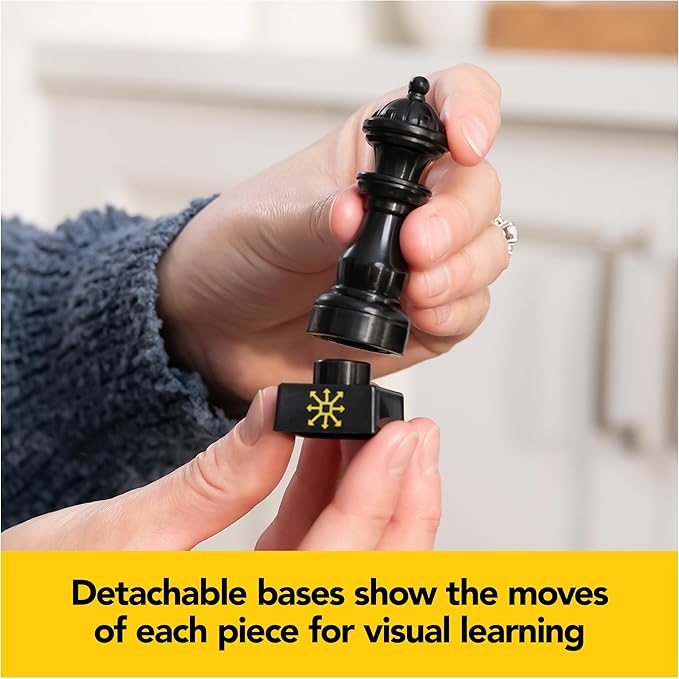 Spin Master Games, Chess Made Simple, Learn to Play Strategy Board Games for Beginners, Chess, 2 Players, for Kids Ages 8 & Up