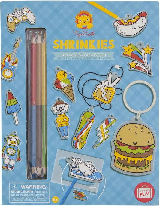 Tiger Tribe: Shrinkies - Ultimate Collection - Color & Bake to Create Charms for Jewelry & Keychains, Craft Kit, Kids Ages 5+, Adult Supervision