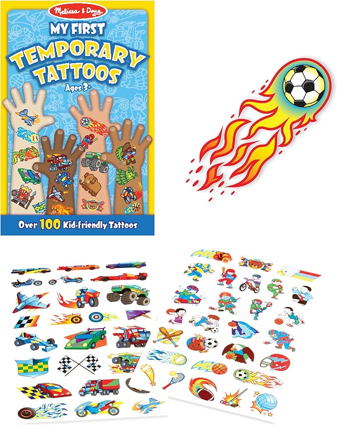 Melissa & Doug My First Temporary Tattoos - Blue