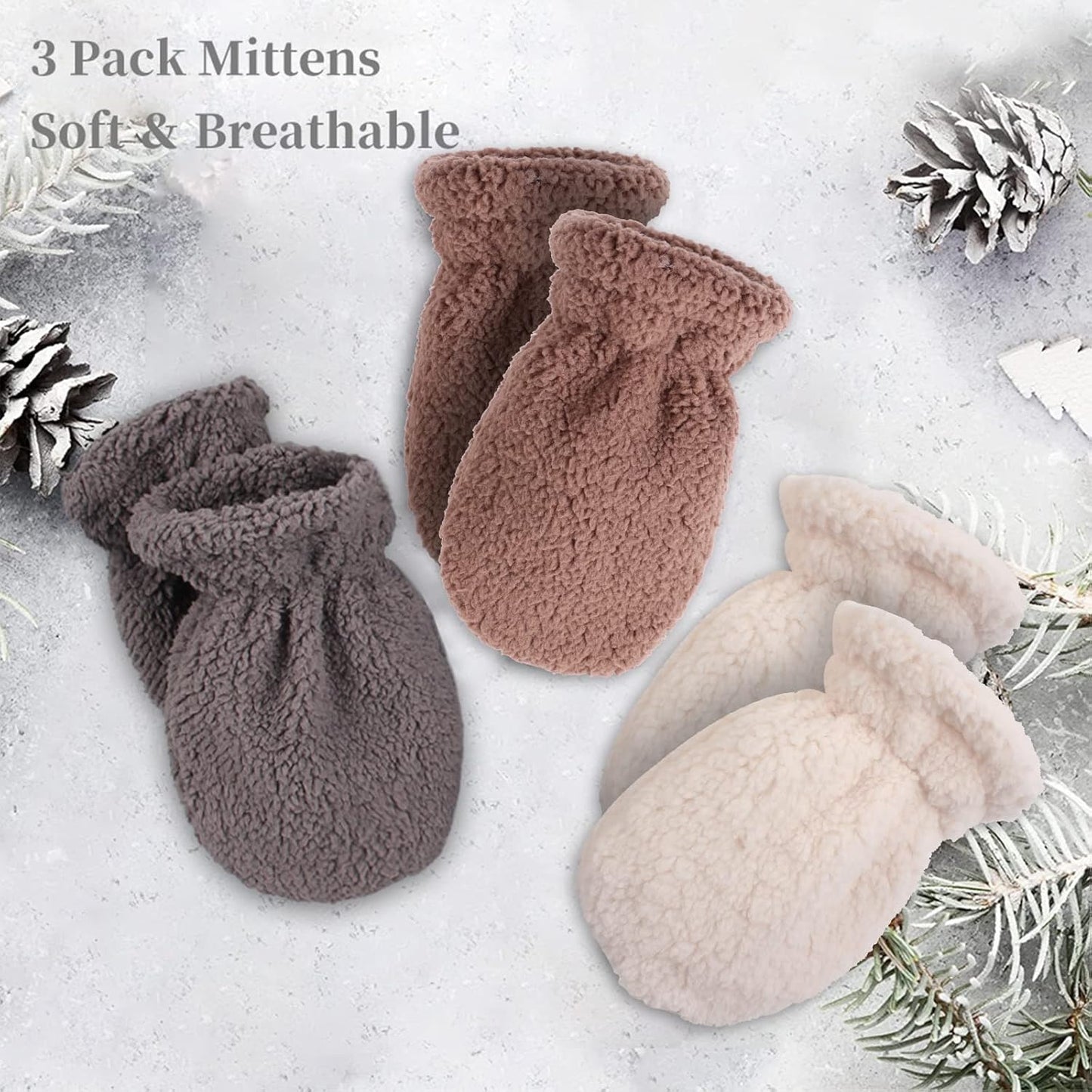 Zsedrut Baby Boys Winter Glove Warm Toddler Infant Girls Mittens Fleece Lined Gloves 1-7 Years