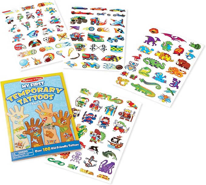 Melissa & Doug My First Temporary Tattoos - Blue