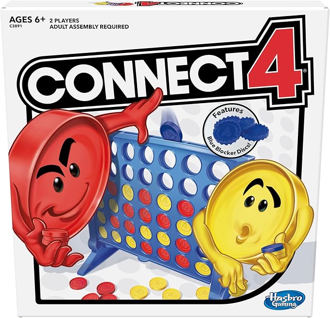 Hasbro Gaming Connect 4 Strategy Board Game for Kids | 2 Players | Easter Gifts for Boys & Girls | Ages 6+ (Amazon Exclusive)
