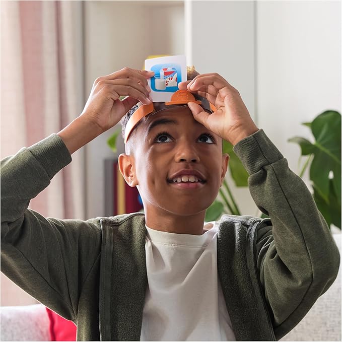 Spin Master Games, Hedbanz 2023 Edition with New Cards, Picture Guessing Board Game, for Family & Kids, 2-6 Players, for Ages 6 & Up