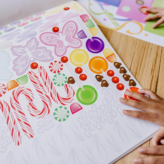 Melissa & Doug Sweets and Treats Sticker Pad - 500 Stickers, 16 Backgrounds