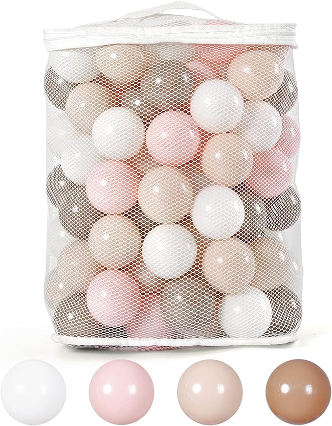 GOGOSO Ball Pit Balls for Toddles, Kids Plastic Balls for BallPit, Pool, Baby Party Accessories, Birthday Decoration 50 100 200 500 1000