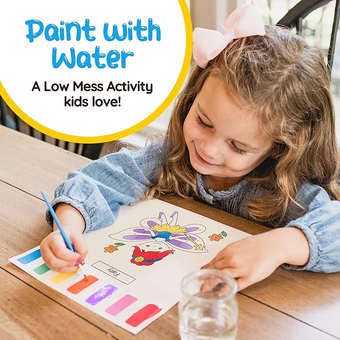 Paint With Water Book for Kids: Unicorns & Magic - Mess Free Coloring for Toddlers, Watercolor Painting Arts & Crafts for Kids Ages 2 3 4 5 6 Years Old - Toddler Easter Basket Stuffers & Easter Gifts