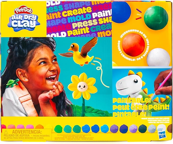 Play-Doh Air-Dry Clay Scented Variety Pack, Air Dry Clay for Kids, Modeling Clay for Kids, Arts & Crafts Gift, Craft Supplies for Kids, Molding Clay, Sculpting Clay, Molding Clay for Kids, Kids Crafts