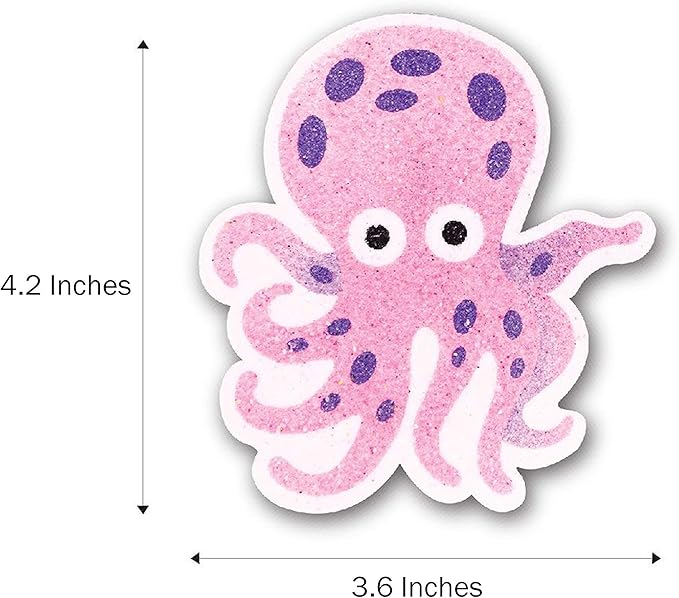 VHALE Peel and Stick Magnetic Sand Art Board, 5 MDF Sand Art Sets with Non Scratch Magnets, Peel, Sprinkle and Stick Designs, 12 Sand Colors, Fridge Decor, Kids Party Favors (Sea Life)