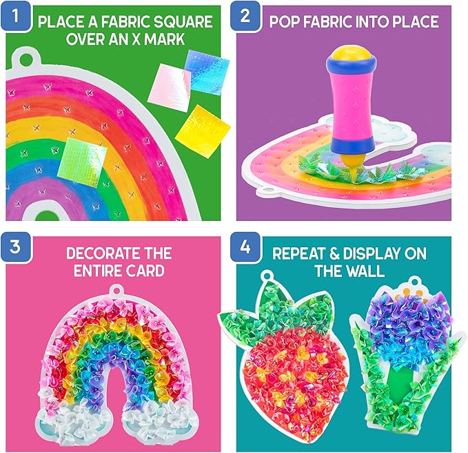 Educational Insights Tufting Craft Kit - Arts and Crafts for Kids, Toddler Art Supplies, Toddler DIY Sensory Activity, Gift for Girls and Boys Ages 5+