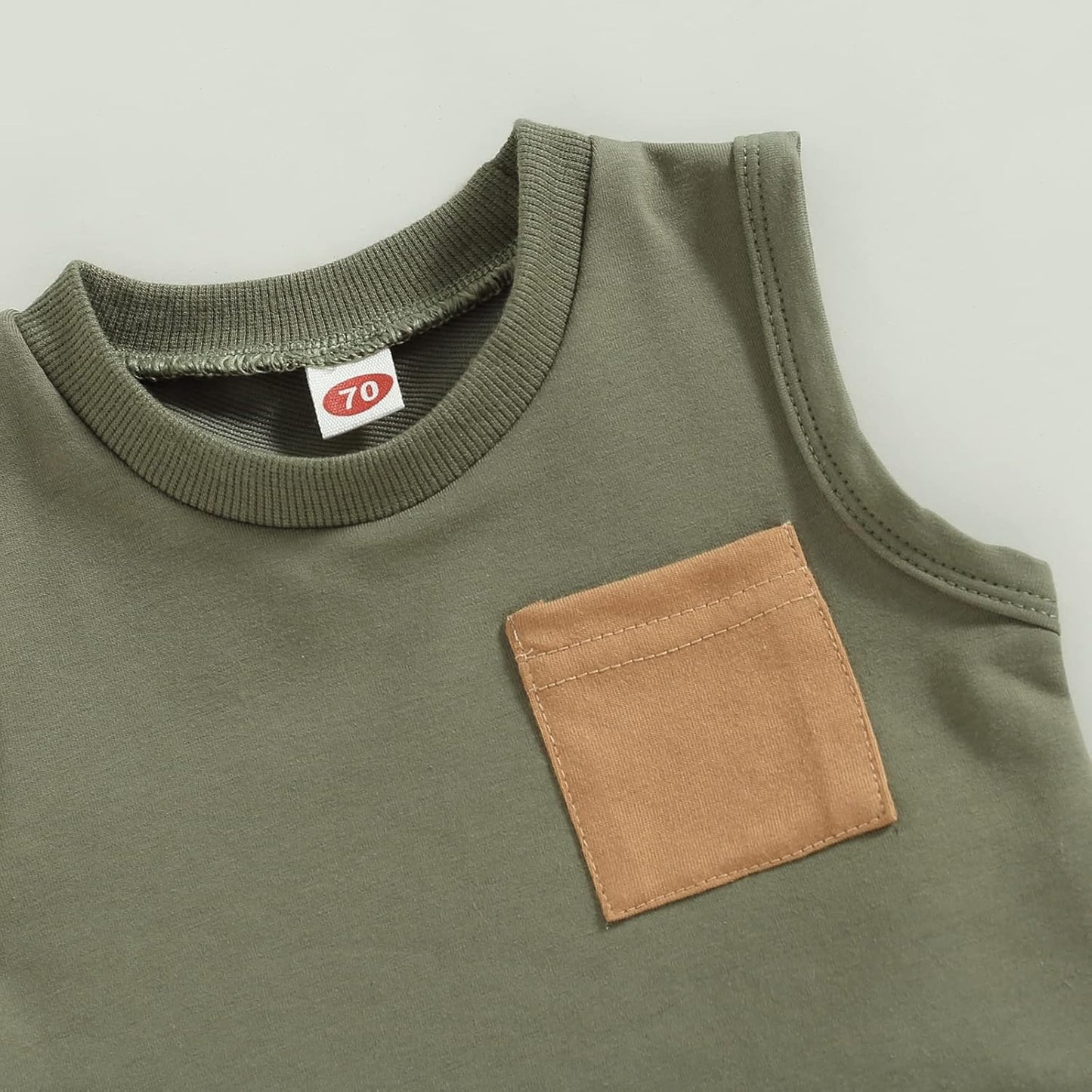 Kupretty Baby Boy Summer Clothes Sleeveless Tank Tops Vest T-Shirt + Casual Shorts Toddler Outfits Set