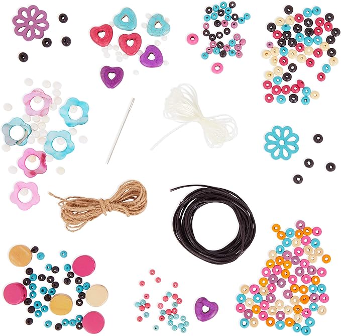 – Earth Craft Bracelets Creation Kit – Bracelet Making Kit – 357pc Jewelry Set with Beads & Shells – DIY Jewelry Kits for Kids Aged 8 Years +