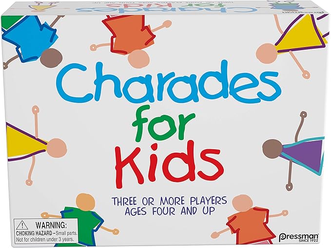 Pressman Charades for Kids - The 'No Reading Required' Family Game, 5"