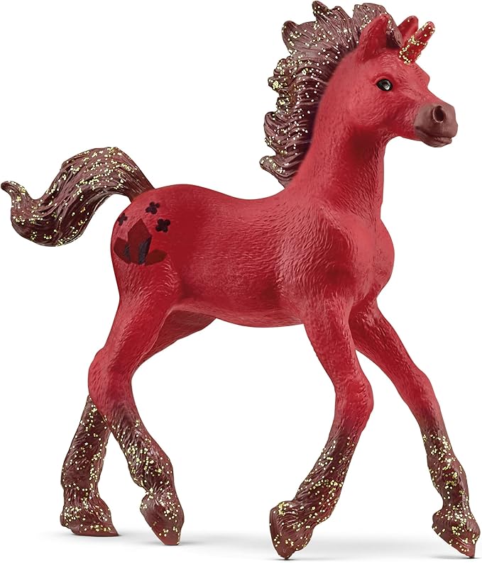SCHLEICH bayala, Unicorn Toys for Girls and Boys, Collectible Unicorn Gemstone Series 2023, Garnet 2.5 x 12.4 x 16.1 cm; 40 Grams