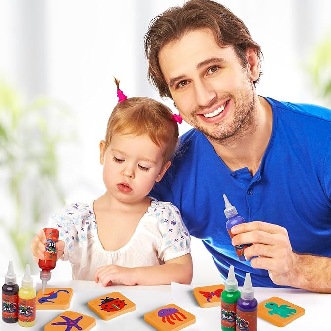 Kiditos Color Changing Magic Water Elf Toy Kit, Magic Aqua Fairy Water Gel Kit with 6 Color Changing Gels and 6 Molds. Christmas Gifts, Birthday Gifts, Party Favors, Arts&Crafts DIY STEM Kits for Kids