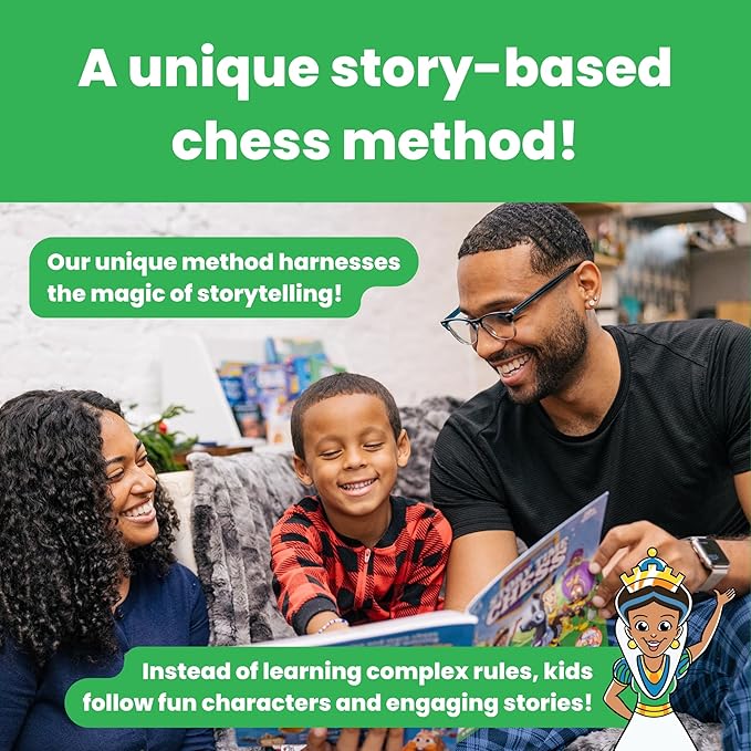 Story Time Chess - 2021 Toy of The Year Award Winner - Kids Chess Sets, Beginners Chess, Chess for Kids, Chess Game Toddlers, Learning Games for Kids, Chess for Beginners, No Stress Chess Game