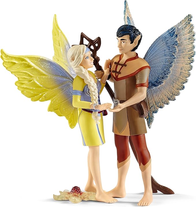 Schleich bayala Movie, Fairy Princess and The Unicorn Character Toys, Fairy Sera and Jaro Figurines, Ages 5+