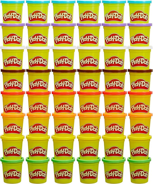 Play-Doh Bulk Pack of 48 Cans, 6 Sets of 8 Modeling Compound Colors, 3oz, Back to School Gifts & Prizes for Students & Classroom, Preschool Toys for Kids, Ages 2+ (Amazon Exclusive)