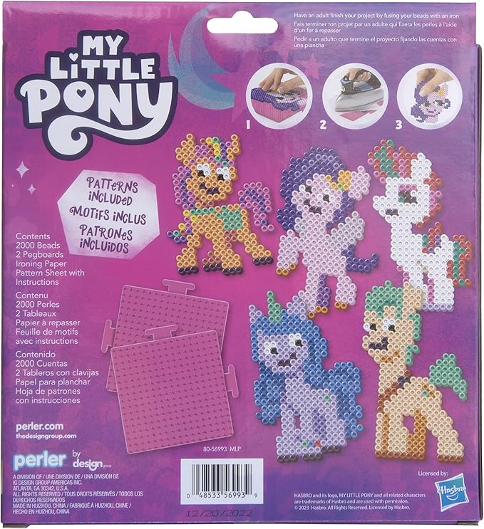 Perler Little Pony Activity Kit, Multicolor, 2004 Pieces, Ages 6 and up Peler Fused Beads