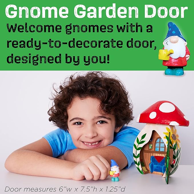 Creativity for Kids Gnome Garden Door - Painting Arts and Crafts for Boys and Girls, Kids Activities for Ages 6-8+