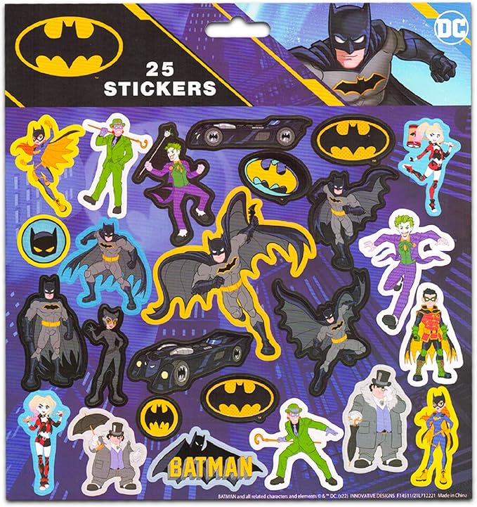 DC Comics Batman Coloring & Activity Book Set ~ 2 Batman Books with Bonus Justice League Stickers (2 Coloring Books Featuring Batman)