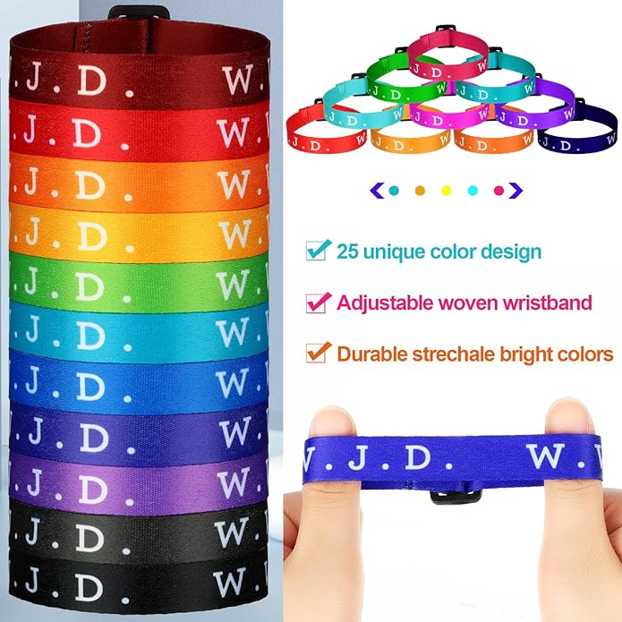 HyDren 100 Pieces Webbing Bracelets What Would Jesus Do Bracelets Christian Jesus Bracelets Religious Charm for Men Women Boys and Girls