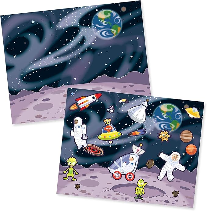 Melissa & Doug Reusable Sticker Pads Set: Adventure - 245+ Stickers