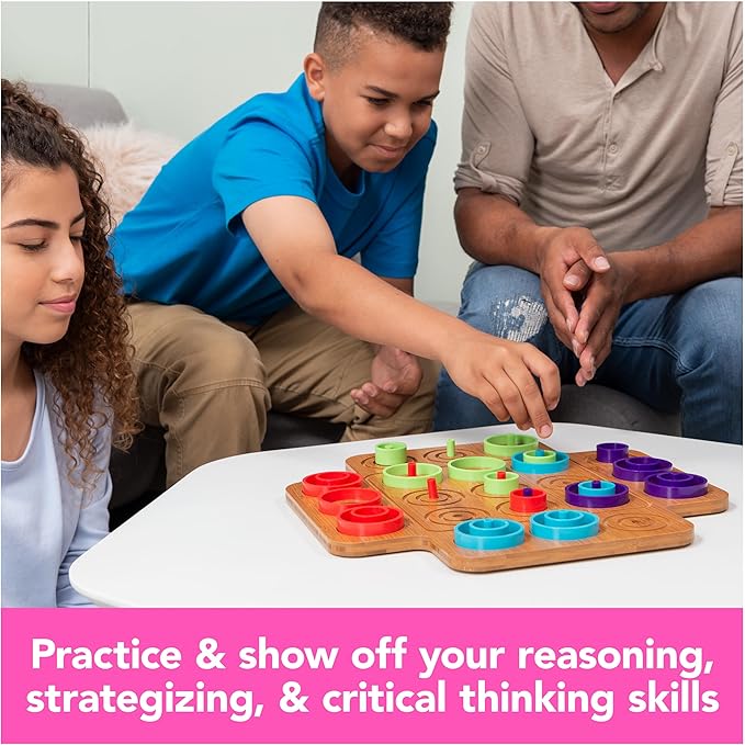 Spin Master Games, Otrio Wood Strategy Game, Fun Family Board Game, STEM Game, Interactive Puzzle Game, Family Game Night Game for Ages 8+