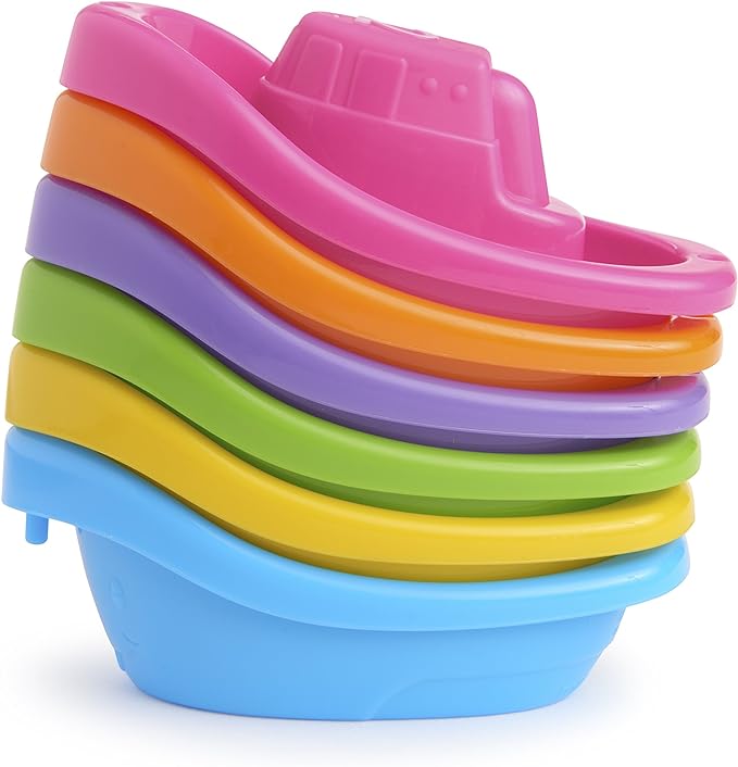 Munchkin® Little Boat Train Bath Toy, Fun for Babies and Toddlers, 6 Piece Set