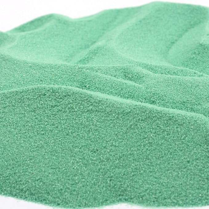 Shiny Stone Colorful Sand,Rainbow Sand,Art Sand,Colored Sand,Craft Sand,Decorative Wedding Vibrant Sand, 250g/0.55lb/8.81oz for Wedding Succulent Terrarium Vase (Pea Green)