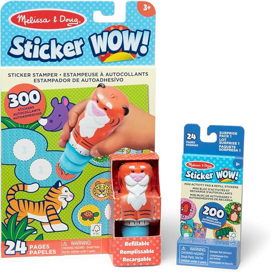 Melissa & Doug Sticker Wow! Tiger Bundle