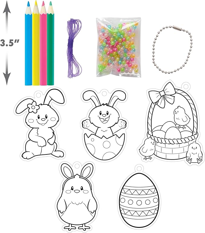 Just Play Shrinky Dinks Easter Kit, 12-Pieces, Kids Art and Craft Activity Set, Kids Toys for Ages 5 Up
