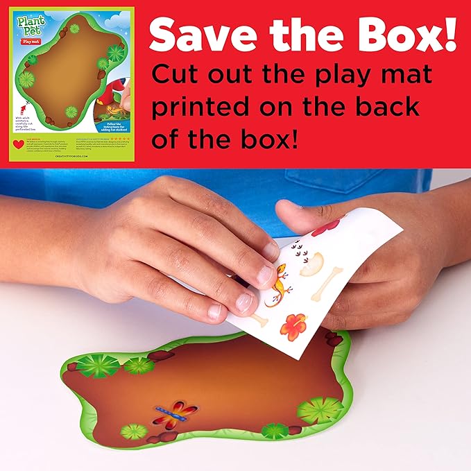 Creativity for Kids Dinosaur Self Watering Plant Pet, Kids Plant Growing Kit, Dinosaur Crafts for Boys and Girls Ages 6-8+, Medium