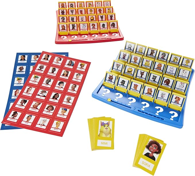 Hasbro Gaming Guess Who? People & Pets Board Game Edition | The Original Guessing Game | Easter Gifts for Girls & Boys | Ages 6+ (Amazon Exclusive)