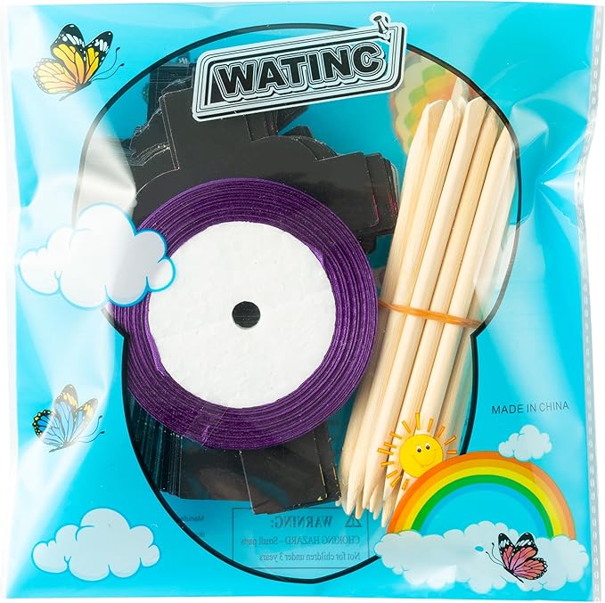 WATINC 60pcs Cross Scratch Cards, Resurrection Cross Magic Scratch Paper DIY Art Ornaments, Color Crafts Kit for Kids, Christian Religious Easter Sunday School Classroom Supplies Decorations