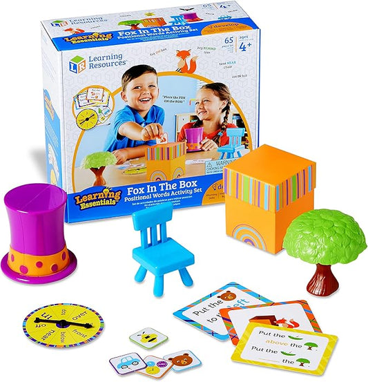 Learning Resources Fox In The Box Position Word Activity Set - 65 Pieces, Ages 4+ Preschool Learning Games, Kindergartner Back to School Games, Classroom Games for Teachers, Phonics Game for Kids
