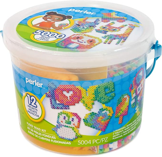 Perler Tie Dye Colors Beads Bucket Kit, 5000pcs