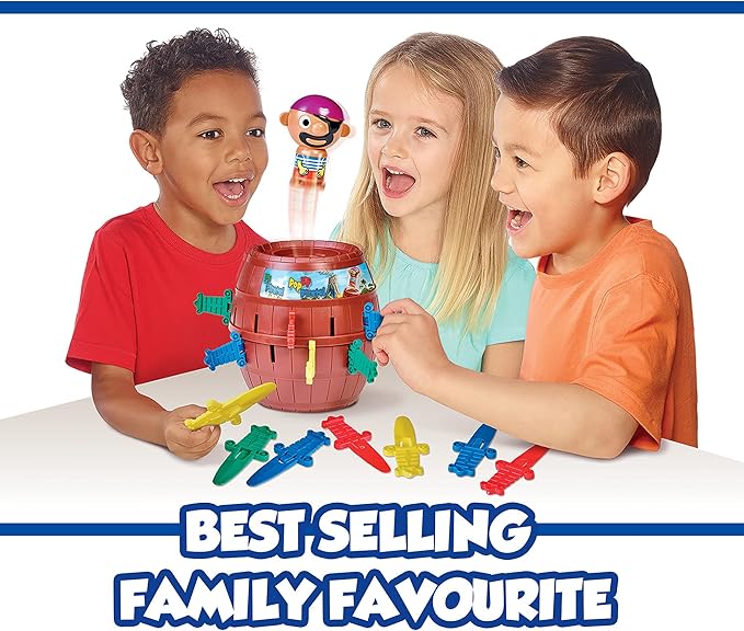 TOMY Pop Up Pirate Board Game - Swashbuckling Kids Games for Family Game Night - Kids Activities and Pirate Accessories - Family Board Games for Kids Ages 4 and Up