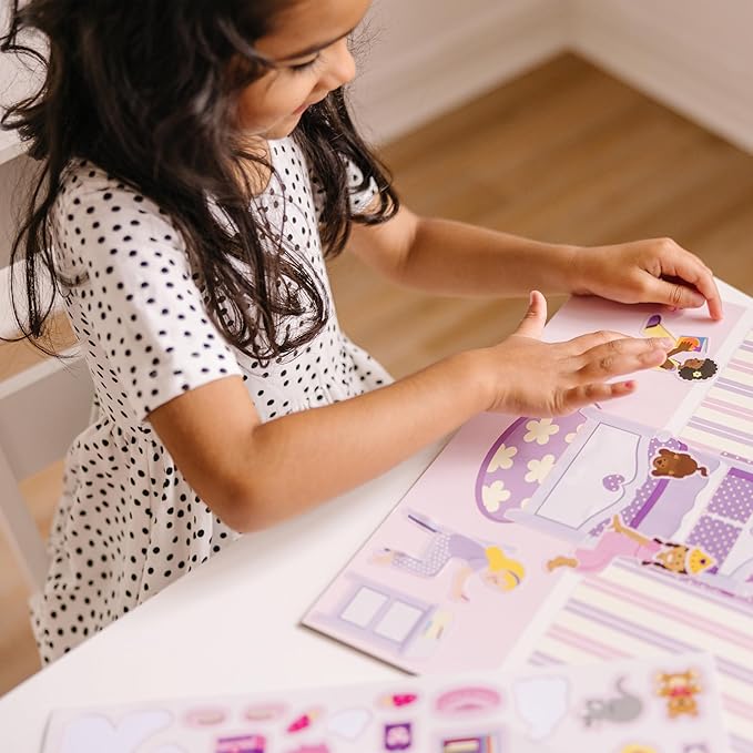Melissa & Doug Reusable Sticker Pad Set: Play House - 175+ Reusable Stickers