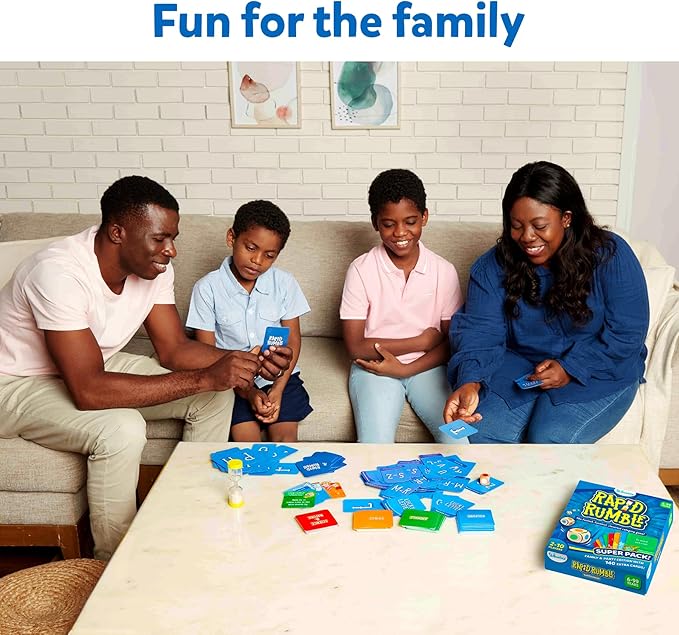 Skillmatics Board Game - Rapid Rumble Super Pack, Family & Party Edition with 140 Extra Cards, Educational Toys, Gifts for Kids, Teens & Adults