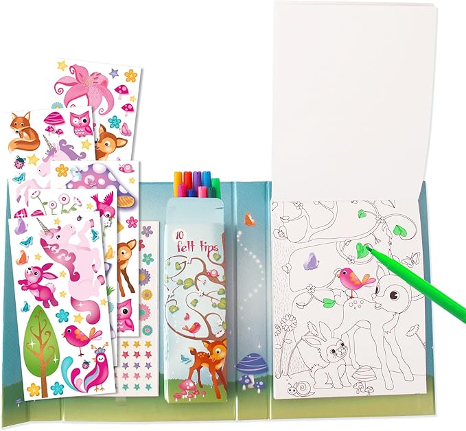Fun2Give Enchanted Forest Art Kit with Mini Toy Pop Up