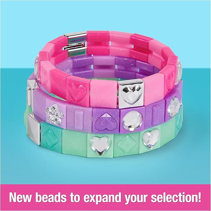Cool Maker, PopStyle Expansion Pack, Bracelet Making Kit with over 50 Gem Beads, Makes 3, DIY Arts and Crafts Kids Toys for Girls