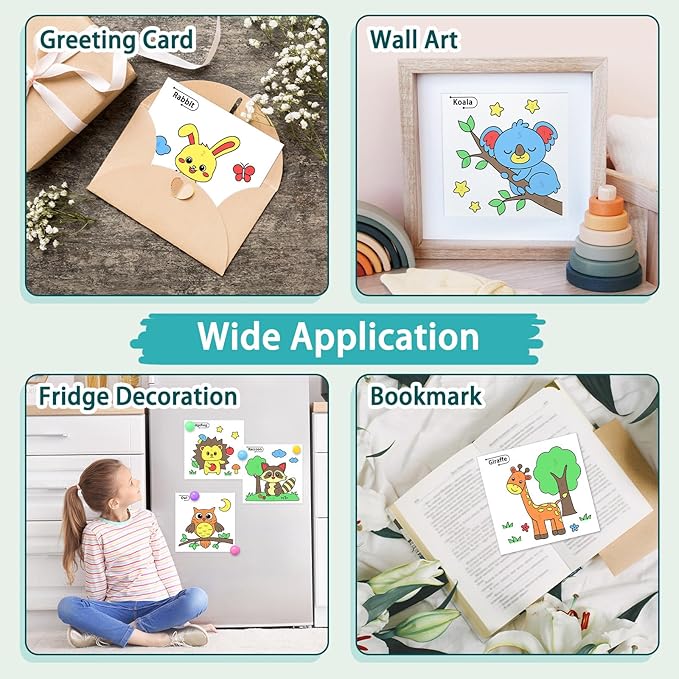 SOCOLER Paint with Water Coloring Books for Toddlers, Animal Theme Mess Free Watercolor Painting Papers for Kids Water Color Paint Kit Art Craft Birthday Gift for Ages 1-3, 4-8