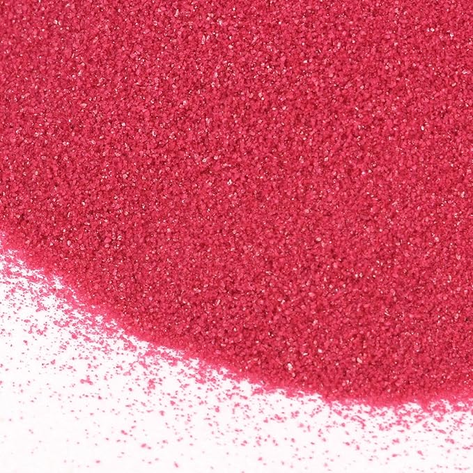 Shiny Stone Colorful Sand,Rainbow Sand,Art Sand,Colored Sand,Craft Sand,Decorative Wedding Vibrant Sand, 250g/0.55lbs/8.81oz for Kids Creativity Wedding Succulent Terrarium Vase (Rosy)