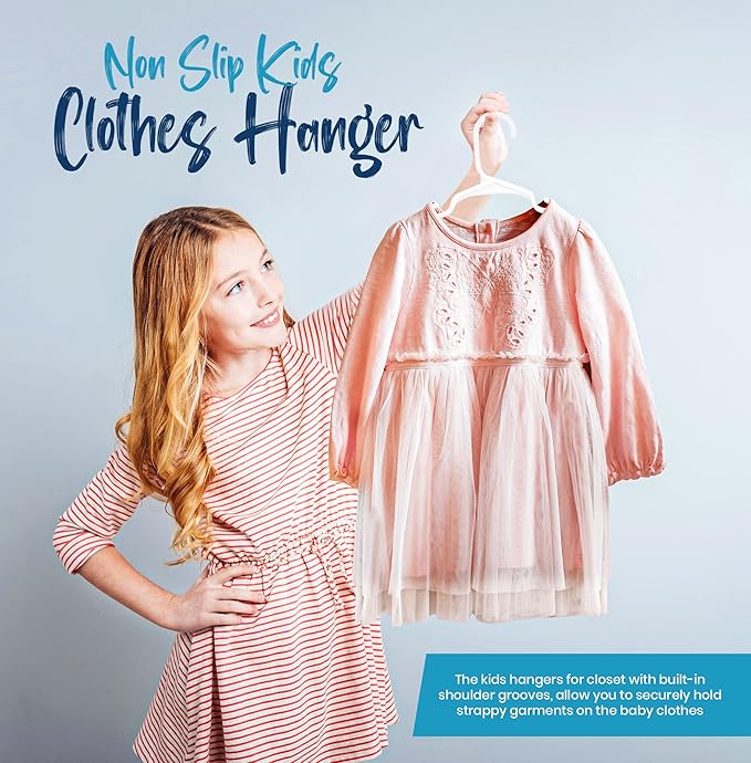 Utopia Home 240 Pack Kids Hangers - 11.5 Inch Plastic Baby Hangers for Closet - Childrens Hangers for Clothes & Infant Hangers for Closet - Ideal for Everyday Standard Use (White)